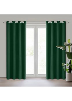 ZASŁONA GOTOWA LOGAN 135 X 250 CM CIEMNOZIELONY ze sklepu lenaodniemowlakadoszkolniaka.pl w kategorii Zasłony - zdjęcie 187431335