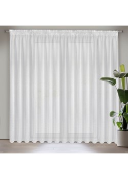 FIRANA GOTOWA SIBEL NA TAŚMIE 300 X 250 CM BIAŁY ze sklepu lenaodniemowlakadoszkolniaka.pl w kategorii Firany - zdjęcie 187432199