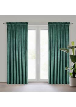 ZASŁONA GOTOWA PIERRE NA TAŚMIE 140 X 300 CM CIEMNOTURKUSOWY ze sklepu lenaodniemowlakadoszkolniaka.pl w kategorii Zasłony - zdjęcie 187433645