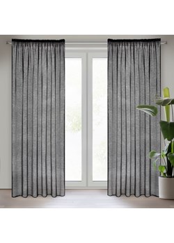 FIRANA GOTOWA CELINE NA TAŚMIE 140 X 270 CM CZARNY ze sklepu lenaodniemowlakadoszkolniaka.pl w kategorii Firany - zdjęcie 187433756