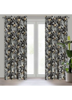 ZASŁONA GOTOWA LOREN 140 X 250 CM CZARNY ze sklepu lenaodniemowlakadoszkolniaka.pl w kategorii Zasłony - zdjęcie 187435596