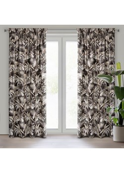 ZASŁONA GOTOWA RODOS NA TAŚMIE 140 X 270 CM CIEMNOBRĄZOWY ze sklepu lenaodniemowlakadoszkolniaka.pl w kategorii Zasłony - zdjęcie 187435678