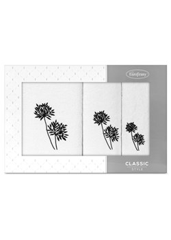 KOMPLET RĘCZNIKÓW 3 56 X 36 X 7 CM BIAŁY ze sklepu lenaodniemowlakadoszkolniaka.pl w kategorii Ręczniki - zdjęcie 187436005