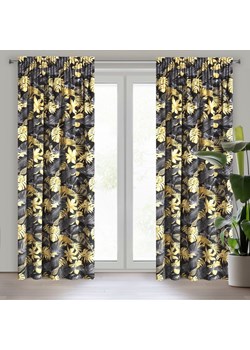 ZASŁONA GOTOWA BLER NA TAŚMIE 140 X 270 CM CZARNY ze sklepu lenaodniemowlakadoszkolniaka.pl w kategorii Zasłony - zdjęcie 187436335