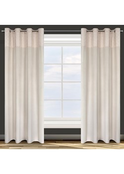 ZASŁONA GOTOWA D91 AGNES 140 X 250 CM KREMOWY ze sklepu lenaodniemowlakadoszkolniaka.pl w kategorii Zasłony - zdjęcie 187438269
