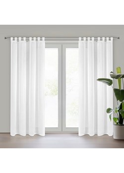 FIRANA GOTOWA LUCY NA SZELKACH 140 X 250 CM BIAŁY ze sklepu lenaodniemowlakadoszkolniaka.pl w kategorii Firany - zdjęcie 187440485