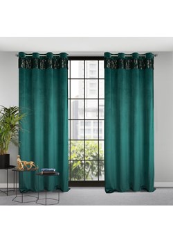 ZASŁONA GOTOWA JASPER 140 X 250 CM CIEMNOTURKUSOWY ze sklepu lenaodniemowlakadoszkolniaka.pl w kategorii Zasłony - zdjęcie 187441017