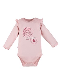 Body z długim rękawem niemowlęce róż Roses Ewa Klucze ze sklepu lenaodniemowlakadoszkolniaka.pl w kategorii Body niemowlęce - zdjęcie 187441477