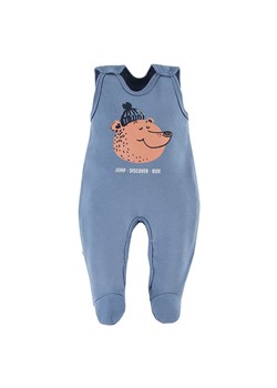 Śpiochy niemowlęcy dla chłopca niebieskie Eevi Jump ze sklepu lenaodniemowlakadoszkolniaka.pl w kategorii Śpiochy - zdjęcie 187443337