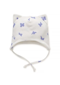 Czapka niemowlęca wiązana dla dziewczynki ecru Pinokio Imagine ze sklepu lenaodniemowlakadoszkolniaka.pl w kategorii Czapki dziecięce - zdjęcie 187443706