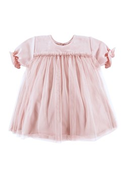 Sukienka z krótkim rękawem dla dziewczynki różowa Eevi Ceremony ze sklepu lenaodniemowlakadoszkolniaka.pl w kategorii Sukienki niemowlęce - zdjęcie 187444226