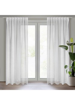 FIRANA GOTOWA LAYLA NA TAŚMIE 140 X 300 CM BIAŁY ze sklepu lenaodniemowlakadoszkolniaka.pl w kategorii Firany - zdjęcie 187445028