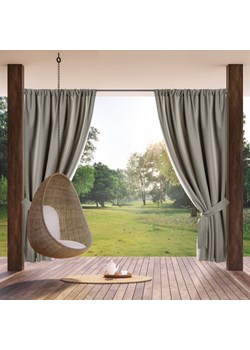 ZASŁONA GOTOWA GARDEN NA TAŚMIE 155 X 200 CM BEŻOWY ze sklepu lenaodniemowlakadoszkolniaka.pl w kategorii Zasłony - zdjęcie 187445595