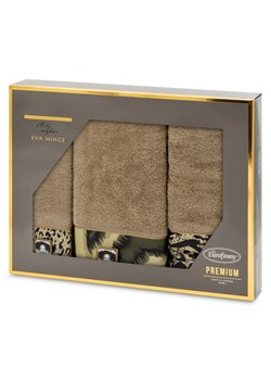 KOMPLET RĘCZNIKÓW EVA 24 46 X 36 X 7 CM BEŻOWY ze sklepu lenaodniemowlakadoszkolniaka.pl w kategorii Ręczniki - zdjęcie 187446795