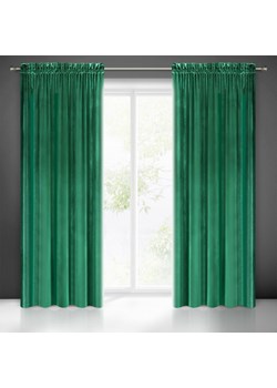 ZASŁONA GOTOWA SAMANTA NA TAŚMIE 140 X 300 CM ZIELONY ze sklepu lenaodniemowlakadoszkolniaka.pl w kategorii Zasłony - zdjęcie 187447155