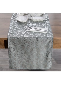 OBRUS SIMONA 40 X 140 CM SREBRNY ze sklepu lenaodniemowlakadoszkolniaka.pl w kategorii Obrusy i bieżniki - zdjęcie 187447908