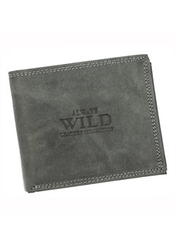 Always Wild portfel skóra naturalna nubuk czarny MĘSKI PORTFEL SKÓRZANY Z ze sklepu lenaodniemowlakadoszkolniaka.pl w kategorii Portfele męskie - zdjęcie 187449566