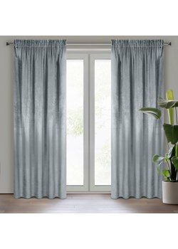 ZASŁONA GOTOWA SAMANTA NA TAŚMIE 140 X 270 CM SZARY ze sklepu lenaodniemowlakadoszkolniaka.pl w kategorii Zasłony - zdjęcie 187449799