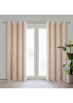 ZASŁONA GOTOWA AURELIA 135 X 250 CM BEŻOWY ze sklepu lenaodniemowlakadoszkolniaka.pl w kategorii Zasłony - zdjęcie 187450549