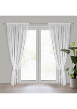 FIRANA GOTOWA ELENA NA TAŚMIE 140 X 270 CM BIAŁY ze sklepu lenaodniemowlakadoszkolniaka.pl w kategorii Firany - zdjęcie 187451069