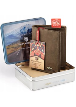 Portfel męski skórzany skóra naturalna Peterson ze sklepu lenaodniemowlakadoszkolniaka.pl w kategorii Portfele męskie - zdjęcie 187451079