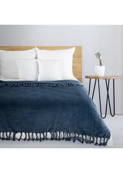 KOC EMMA 150 X 200 CM GRANATOWY ze sklepu lenaodniemowlakadoszkolniaka.pl w kategorii Narzuty i kapy - zdjęcie 187451107