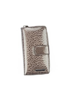 Gregorio portfel skóra naturalna szary Gregorio PT-116 - kobieta ze sklepu lenaodniemowlakadoszkolniaka.pl w kategorii Portfele damskie - zdjęcie 187452026