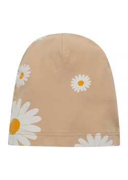 Czapka JJJ DAISY beż,stokrotki 110/122 ze sklepu lenaodniemowlakadoszkolniaka.pl w kategorii Czapki dziecięce - zdjęcie 187453165