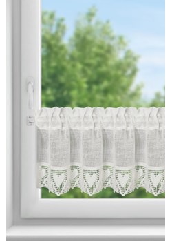 FIRANA GOTOWA DORIS NA TAŚMIE 150 X 30 CM KREMOWY ze sklepu lenaodniemowlakadoszkolniaka.pl w kategorii Firany - zdjęcie 187453618