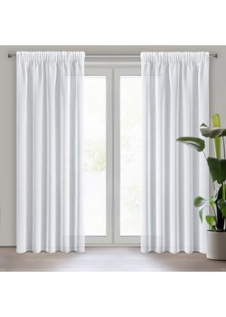 FIRANA GOTOWA LANA NA TAŚMIE 140 X 270 CM BIAŁY ze sklepu lenaodniemowlakadoszkolniaka.pl w kategorii Firany - zdjęcie 187453735