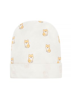 Czapka niemowlęca Lovely Day écru,pieski 50 ze sklepu lenaodniemowlakadoszkolniaka.pl w kategorii Czapki dziecięce - zdjęcie 187454069
