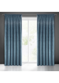 ZASŁONA GOTOWA AURORA NA TAŚMIE 140X270 CM GRANATOWY ze sklepu lenaodniemowlakadoszkolniaka.pl w kategorii Zasłony - zdjęcie 187454228