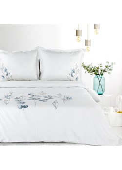 KOMPLET POŚCIELI SATYNOWEJ HAFT 220 X 200 CM BIAŁY ze sklepu lenaodniemowlakadoszkolniaka.pl w kategorii Pościele - zdjęcie 187454358