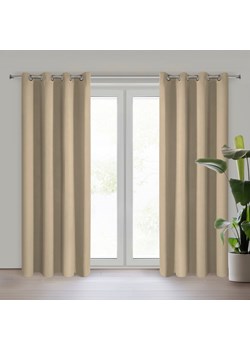 ZASŁONA GOTOWA NERISA 140 X 250 CM BEŻOWY ze sklepu lenaodniemowlakadoszkolniaka.pl w kategorii Zasłony - zdjęcie 187455878