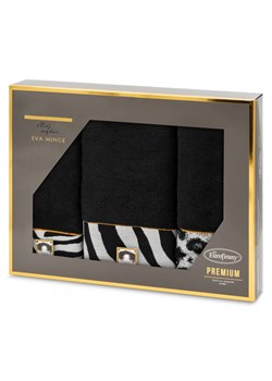 KOMPLET RĘCZNIKÓW EVA 22 46 X 36 X 7 CM CZARNY ze sklepu lenaodniemowlakadoszkolniaka.pl w kategorii Ręczniki - zdjęcie 187456117