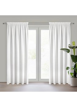 ZASŁONA GOTOWA ERIS NA TAŚMIE 140 X 270 CM BIAŁY ze sklepu lenaodniemowlakadoszkolniaka.pl w kategorii Zasłony - zdjęcie 187457129