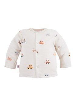 Kaftanik niemowlęcy rozpinany ecru Eevi Cars&Bears ze sklepu lenaodniemowlakadoszkolniaka.pl w kategorii Kaftaniki i bluzki - zdjęcie 187457426