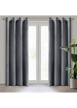 ZASŁONA GOTOWA D91 ROSA 140 X 250 CM GRAFITOWY ze sklepu lenaodniemowlakadoszkolniaka.pl w kategorii Zasłony - zdjęcie 187459468