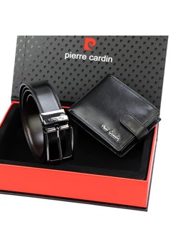 Zestaw na prezent dla mężczyzny portfel i pasek męski skórzany Pierre Cardin ze sklepu lenaodniemowlakadoszkolniaka.pl w kategorii Paski męskie - zdjęcie 187461287