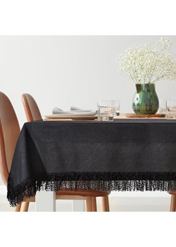 OBRUS JASPER 140 X 280 CM CZARNY ze sklepu lenaodniemowlakadoszkolniaka.pl w kategorii Obrusy i bieżniki - zdjęcie 187462609
