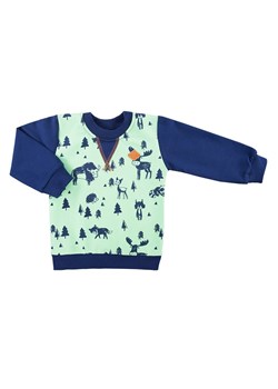BLUZA TRIP DRES CHŁ ZIELONY DRUK Ewa Klucze ze sklepu lenaodniemowlakadoszkolniaka.pl w kategorii Odzież dla niemowląt - zdjęcie 187464316