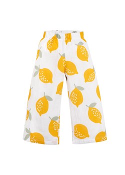 Spodnie kuloty muslin LEMONS écru,cytryny 128 ze sklepu lenaodniemowlakadoszkolniaka.pl w kategorii Spodnie i półśpiochy - zdjęcie 187465126