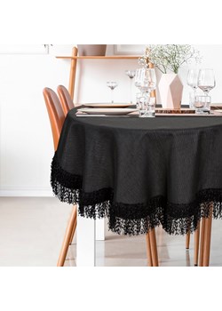 OBRUS JASPER FI 150 CM CZARNY ze sklepu lenaodniemowlakadoszkolniaka.pl w kategorii Obrusy i bieżniki - zdjęcie 187465499