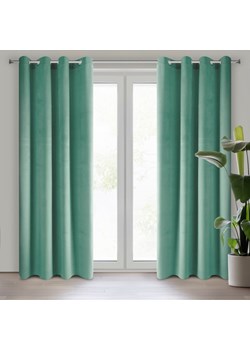 ZASŁONA GOTOWA PIERRE 140 X 250 CM MORSKI ze sklepu lenaodniemowlakadoszkolniaka.pl w kategorii Zasłony - zdjęcie 187465719