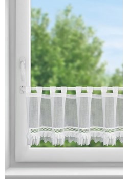 FIRANA GOTOWA KATRIN NA SZELKACH 150 X 40 CM BIAŁY ze sklepu lenaodniemowlakadoszkolniaka.pl w kategorii Firany - zdjęcie 187465819