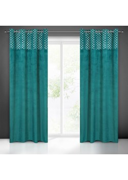 ZASŁONA GOTOWA HAZEL 140 X 250 CM TURKUSOWY ze sklepu lenaodniemowlakadoszkolniaka.pl w kategorii Zasłony - zdjęcie 187466156