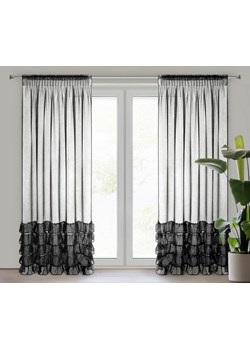 FIRANA GOTOWA DANI 1 NA TAŚMIE 140 X 250 CM CZARNY ze sklepu lenaodniemowlakadoszkolniaka.pl w kategorii Firany - zdjęcie 187466295