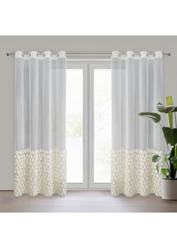 ZASŁONA GOTOWA ROSES 2 140 X 250 CM KREMOWY ze sklepu lenaodniemowlakadoszkolniaka.pl w kategorii Zasłony - zdjęcie 187466349