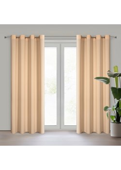 ZASŁONA GOTOWA RITA 140 X 250 CM CIEMNOKREMOWY ze sklepu lenaodniemowlakadoszkolniaka.pl w kategorii Zasłony - zdjęcie 187467466