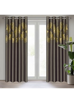 ZASŁONA GOTOWA HARMONY 140 X 250 CM BRĄZOWY ze sklepu lenaodniemowlakadoszkolniaka.pl w kategorii Zasłony - zdjęcie 187468717